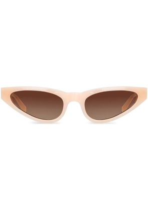 Linda Farrow x Magda Butrym oversized-frame sunglasses - Pink