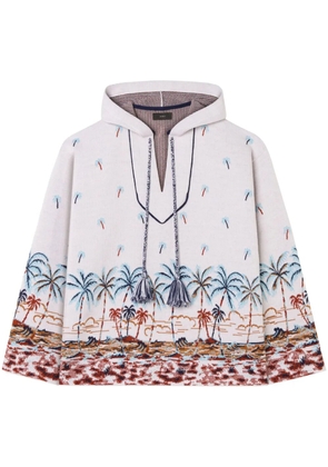 Alanui The Tale Of Hawaiian hoodie - Neutrals