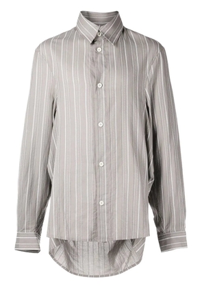 Onefifteen x ANOWHEREMAN striped shirt - Grey
