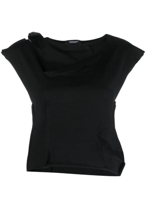 Undercover cut-out cotton T-shirt - Black