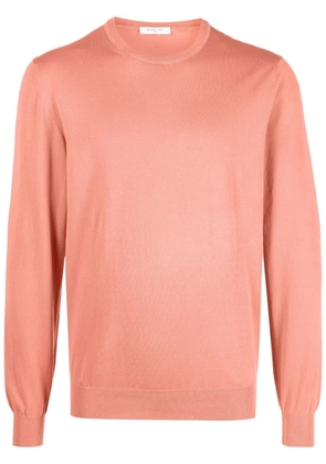 Boglioli fine knit cotton jumper - Orange