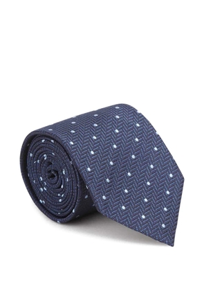 Brioni polka-dot tie - Blue