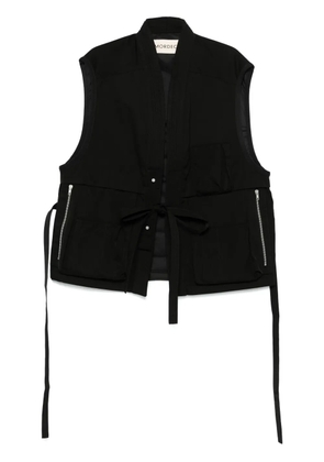 MORDECAI panelled vest - Black
