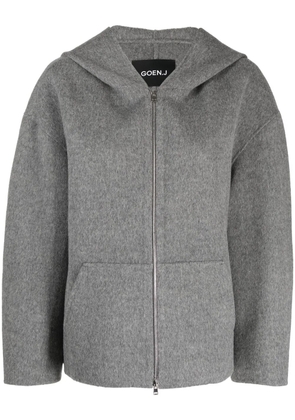 Goen.J zip-up hooded jacket - Grey