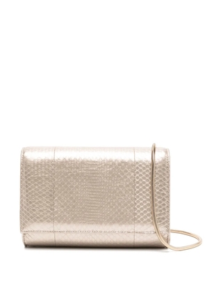 René Caovilla leather crossbody bag - Gold