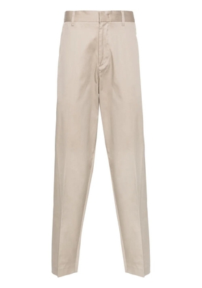 Emporio Armani mid-rise tapered trousers - Neutrals