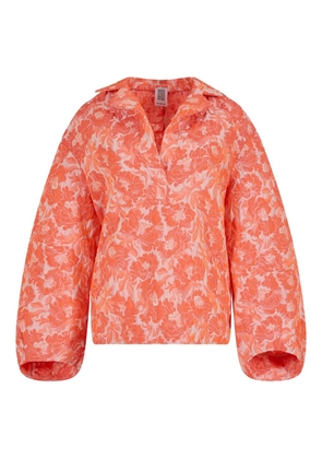 Rosie Assoulin tulip floral top - Orange