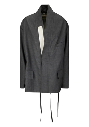 MORDECAI wrap suit jacket - Grey