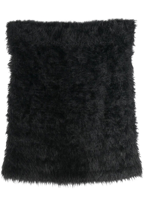 Martine Rose Hairy brushed miniskirt - Black