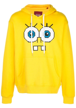 Mostly Heard Rarely Seen 8-Bit Snaggle Teeth motif hoodie - Yellow