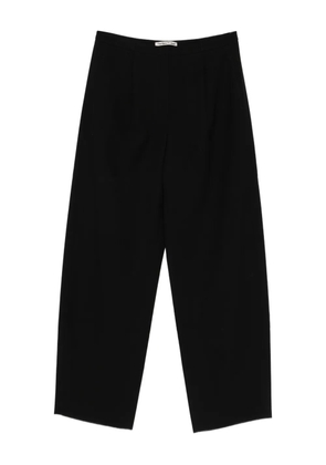 Open YY volume tuck trousers - Black