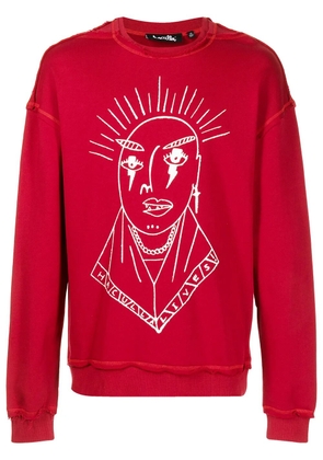 Haculla logo-print jumper - Red