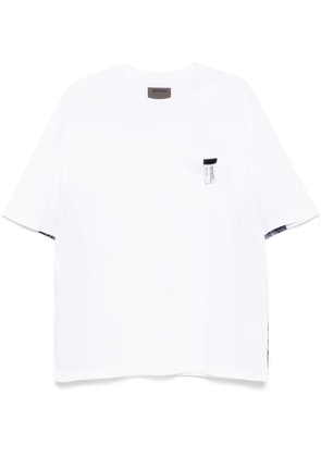 Musium Div. printed outseam panelled T-shirt - White