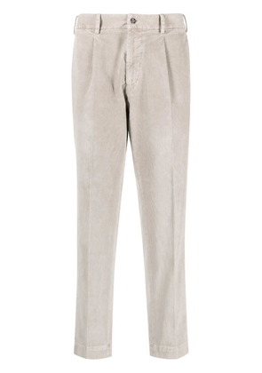 Dell'oglio corduroy tapered trousers - Grey