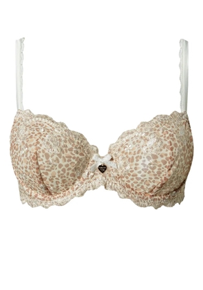 TWINSET animal print underwired bra - Neutrals