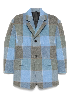 Toga checked blazer - Blue