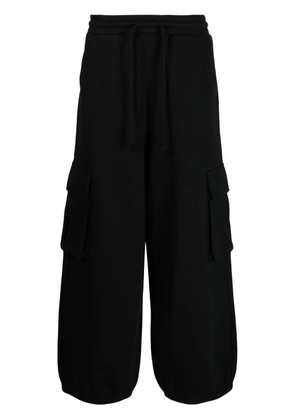 FIVE CM logo-patch cotton-blend track pants - Black