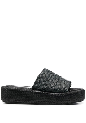 Clergerie Ajoe straw sandals - Black