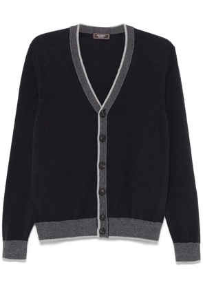 Peserico contrast-border cardigan - Blue