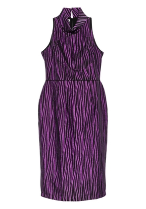 Baruni roll-neck midi dress - Black