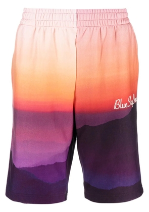 BLUE SKY INN graphic-print bermuda shorts - Orange