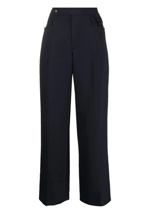 Low Classic pocket-point wide-leg trousers - Blue