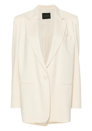 THE ANDAMANE single-breasted pinstriped blazer - Neutrals