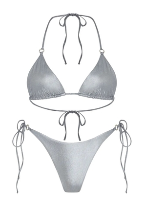 Let's Swim metallic bikini bottoms - Silver
