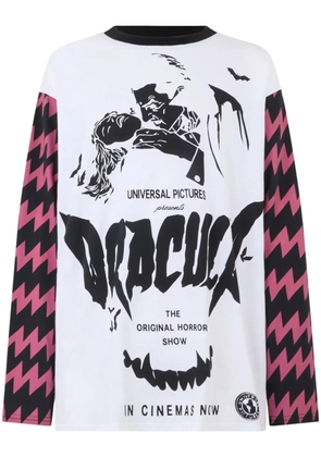 GCDS Dracula-print long sleeve t-shirt - White
