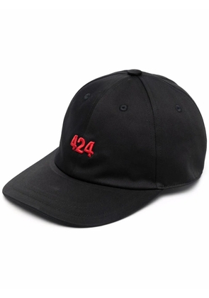424 embroidered logo cap - Black