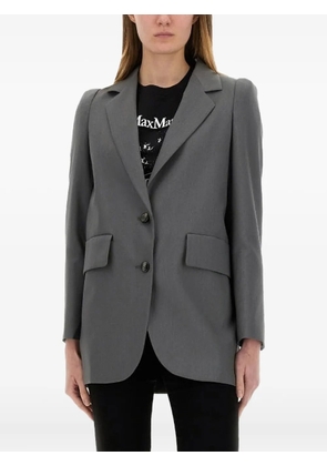 Max Mara padded-shoulder blazer - Grey