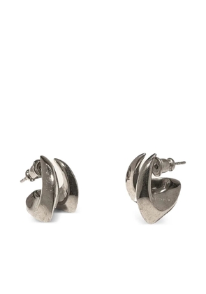 Panconesi angular hoop earrings - Silver