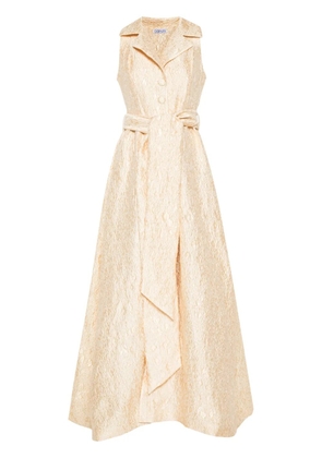 Baruni brocade maxi dress - Neutrals