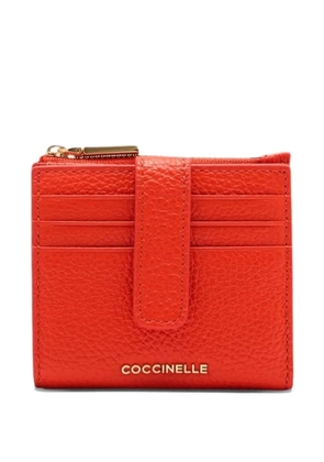 Coccinelle metallic logo wallet - Red
