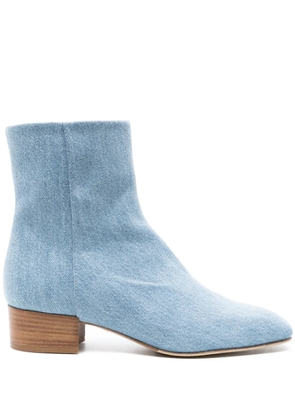 Scarosso Ambra 35mm denim ankle boots - Blue