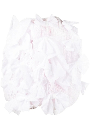 Vivetta bow-detail minidress - White