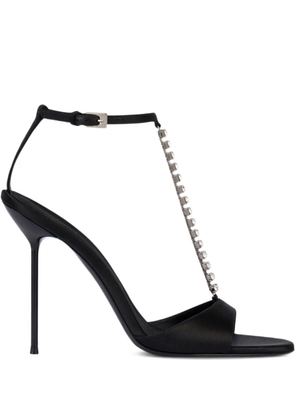 Paris Texas 105mm Lidia chain heel sandals - Black