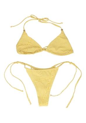 Elisabetta Franchi polka-dot bikini - Yellow