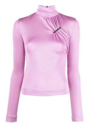 1017 ALYX 9SM gathered clip-design top - Purple