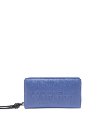 Coccinelle logo-embossed zip wallet - Blue