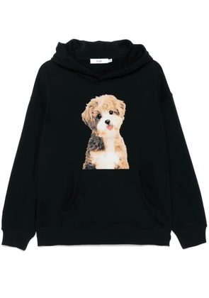 b+ab graphic-print hoodie - Black