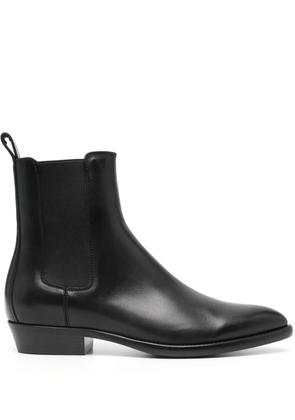 Buttero 30mm leather ankle boots - Black