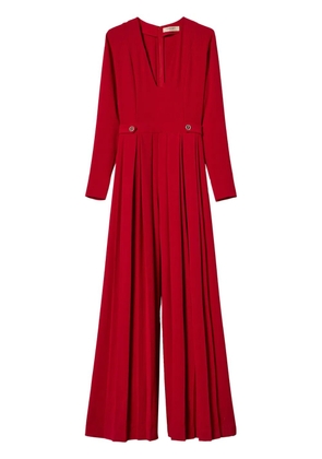 TWINSET pleated jumpsuit - Red