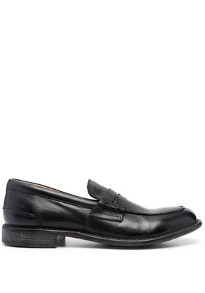 Moma penny-slot leather loafers - Black