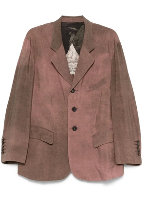 Ziggy Chen cotton blazer - Brown