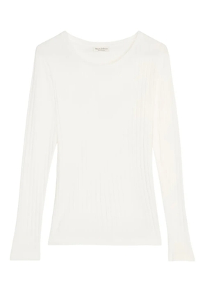 Marc O'Polo ribbed long-sleeve top - White
