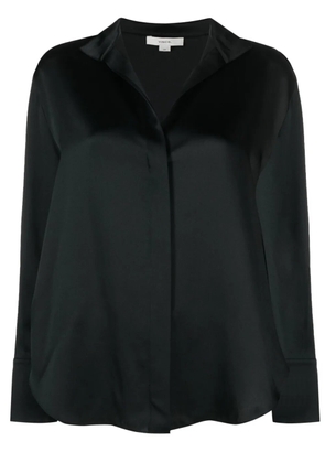 Vince long-sleeved silk shirt - Black