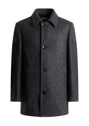 Bally melange single-breasted car coat - Grey