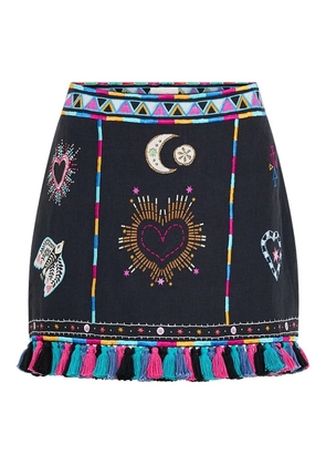 Camilla Nubian Nights A-line skirt - Blue