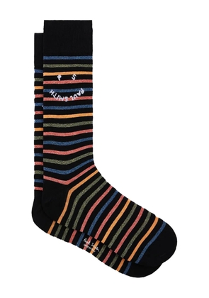 Paul Smith Happy Stripe socks - Black